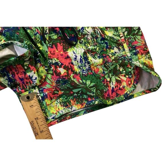 Athleta Women's Tropical Printed Brief Lined Running Shorts size S - Picture 3 of 4